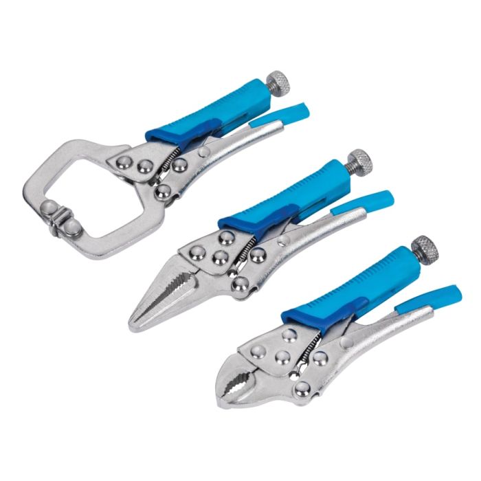 Bluespot Tools 6528 Mini Locking Pliers Set 3 Piece