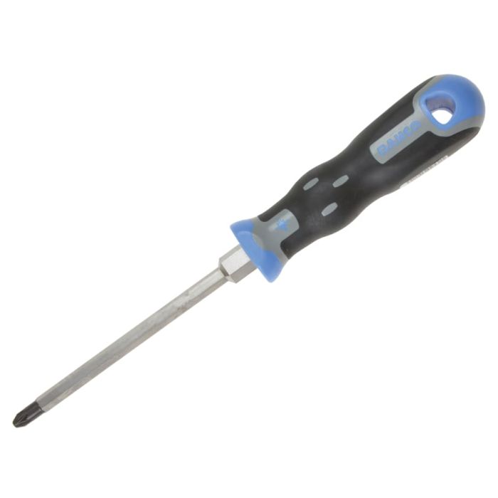 Bahco 025002125 Pozidriv Screwdriver PZ2 x 125mm Hex Shank