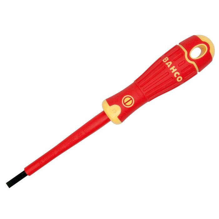 Bahco B196035100 Insulated Slotted Screwdriver 3.5 x 100mm