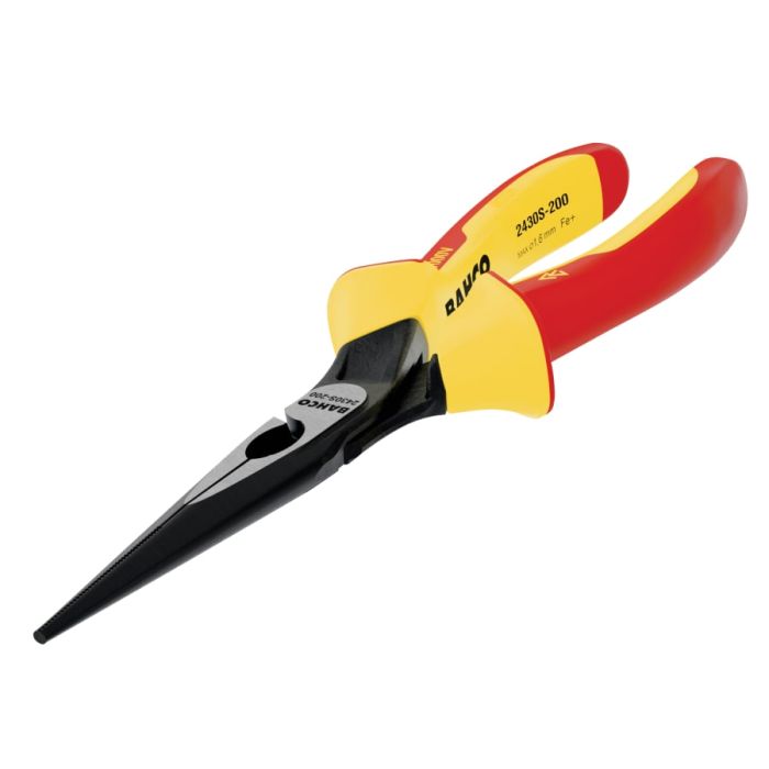 Bahco 2430S200 ERGO™ Insulated Long Nose Pliers 200mm
