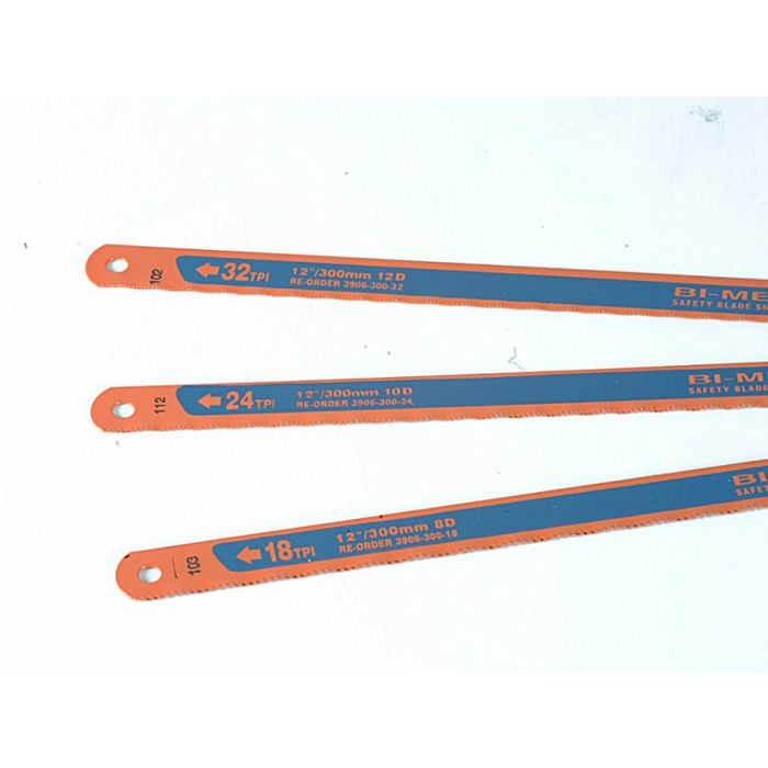Bahco 3906 300mm Hacksaw Blades with 3 Pack