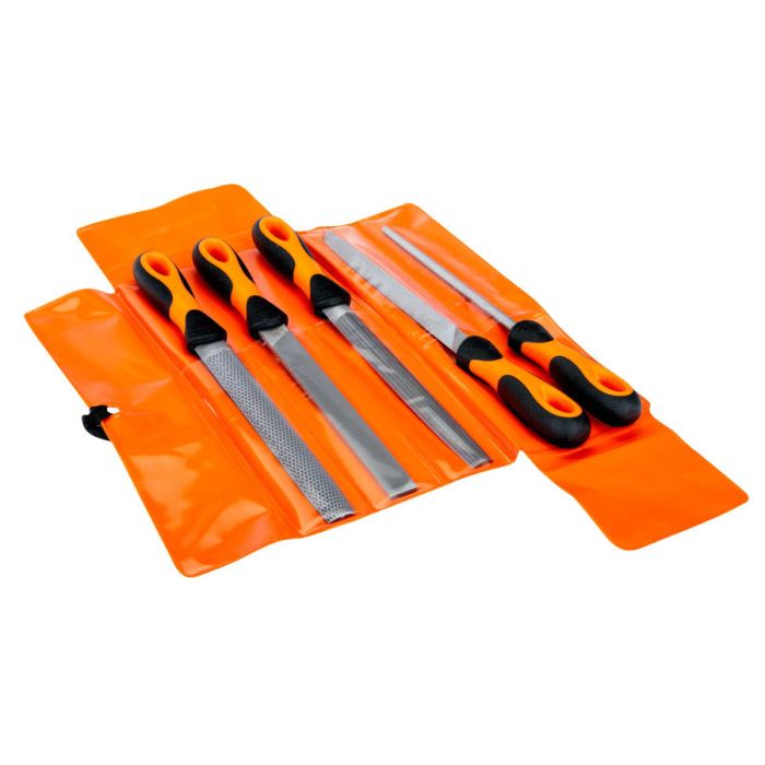 Bahco 14770822 ERGO Engineering Second Cut File Set 200mm 5 Piece