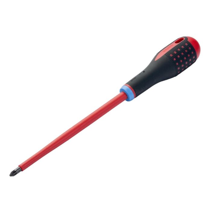 Bahco BE8811S ERGO™ VDE Insulated Pozi Screwdriver PZ1 x 80mm