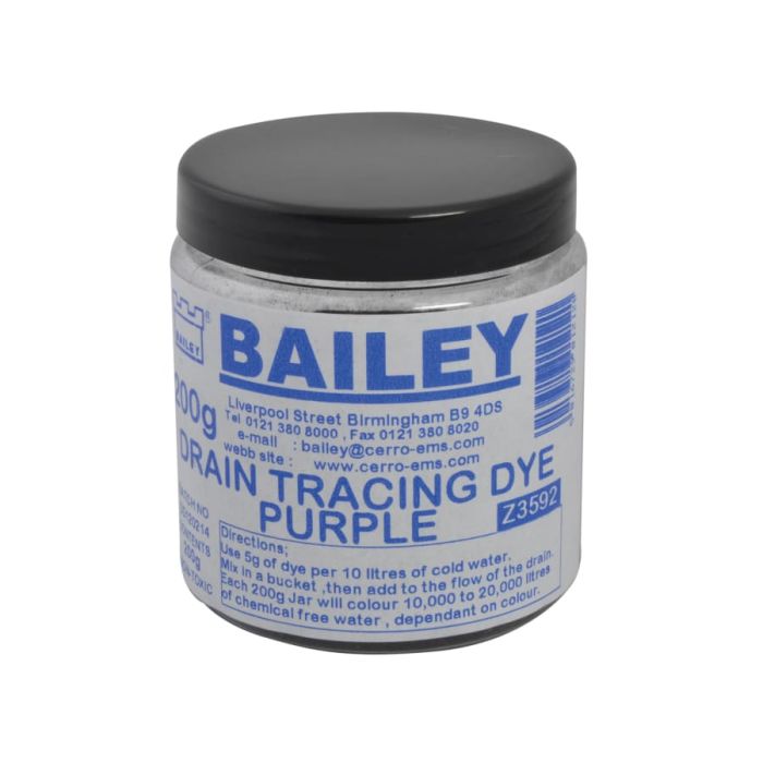 Bailey Products 3592 Drain Tracing Dye-Purple