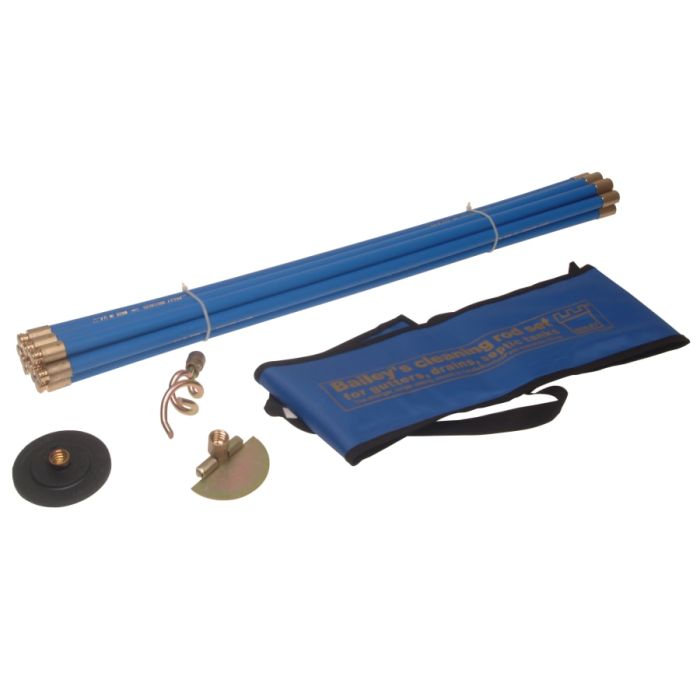 Bailey Products 5431 Universal 3/4in Drain Rod Set with 3 Tools