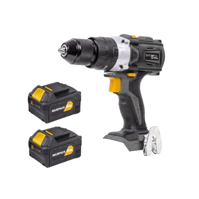 Batavia 7064577 MAXXPACK ULTRA 18V Combi Drill with 2 × 4.0Ah Batteries