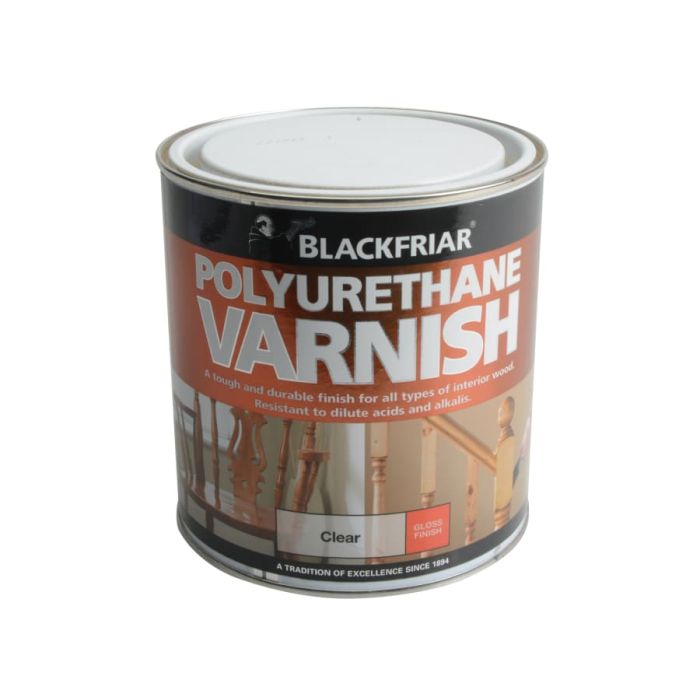 Blackfriar BF0230001D1 Polyurethane Varnish Clear Gloss 1 Litre