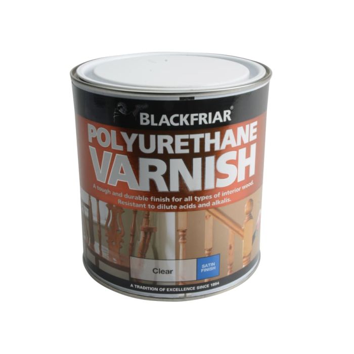 Blackfriar BF0230002D1 1 Litre Polyurethane Varnish Clear Satin