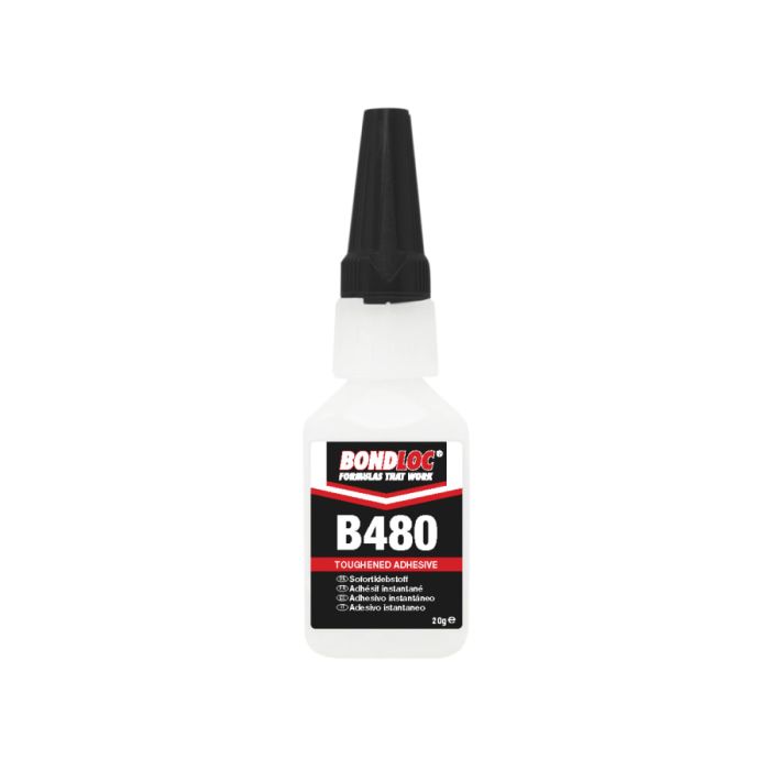 Bondloc B480 20g Black Rubber Toughened Cyanoacrylate
