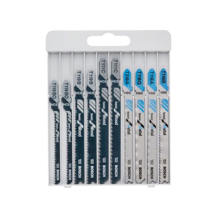 Bosch Powertool Accessories Bosch 2607010630 Basic for Wood and Metal Jigsaw Blade Set 10
