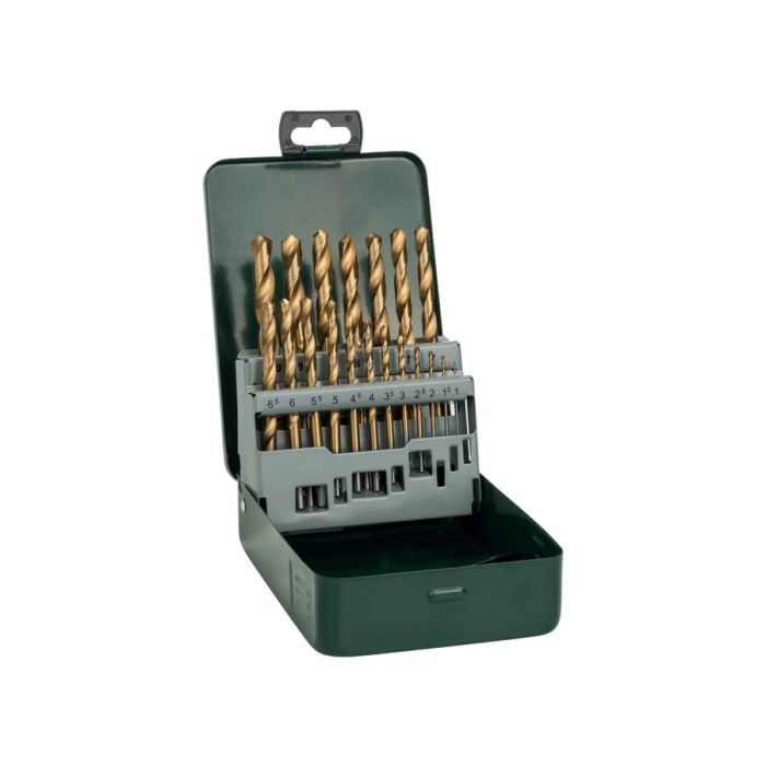 Bosch Powertool Accessories Bosch 2607019437 19 Piece HSS Titanium Metal Drill Bit Set