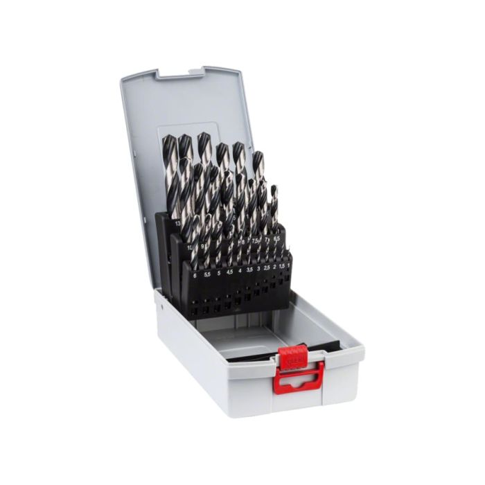 Bosch 2608577352 HSS Twist PointTeQ Drill Bit Set 1-13mm 25 Piece