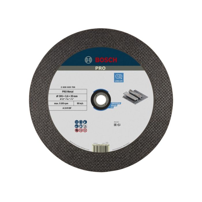 Bosch Powertool Accessories Bosch 2608600706 Metal Cutting Disc 305 × 20mm