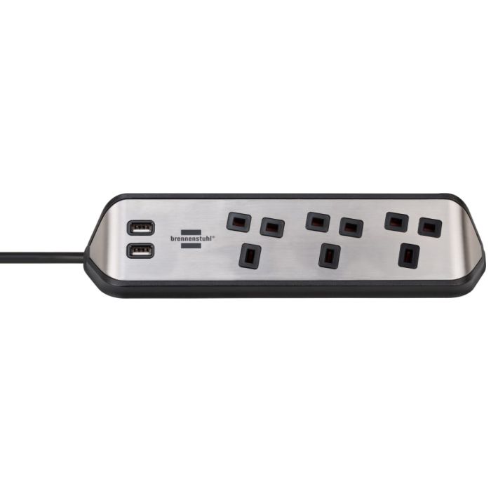 Brennenstuhl 1153593410 3-Gang Extension Lead 240V 13A 2m