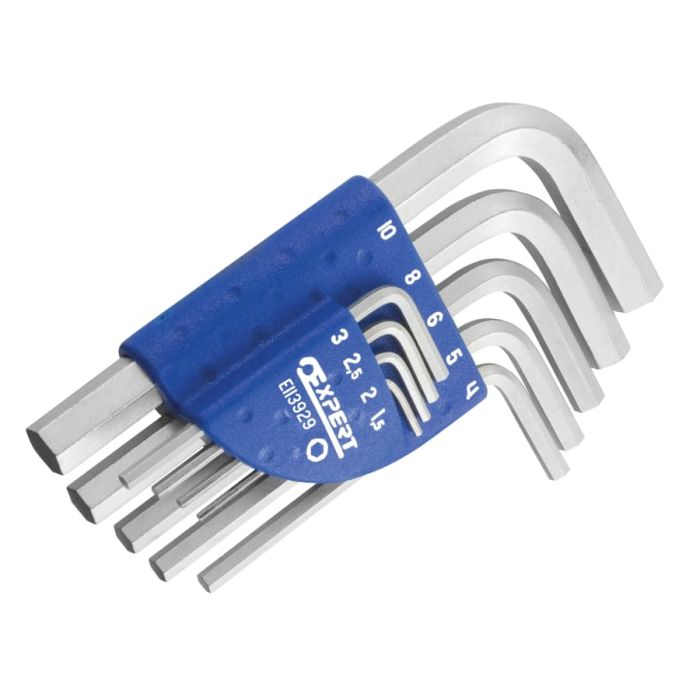 Expert E113929 9 Piece Metric Hexagon Key Short Arm Set