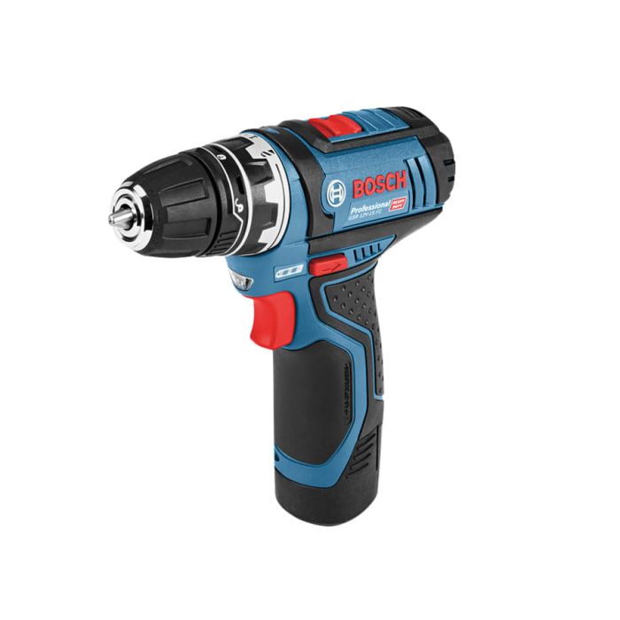 Bosch GSR 12V-15 FC Pro FlexiClick 12V Drill Driver with 2 × 2.0Ah Batteries
