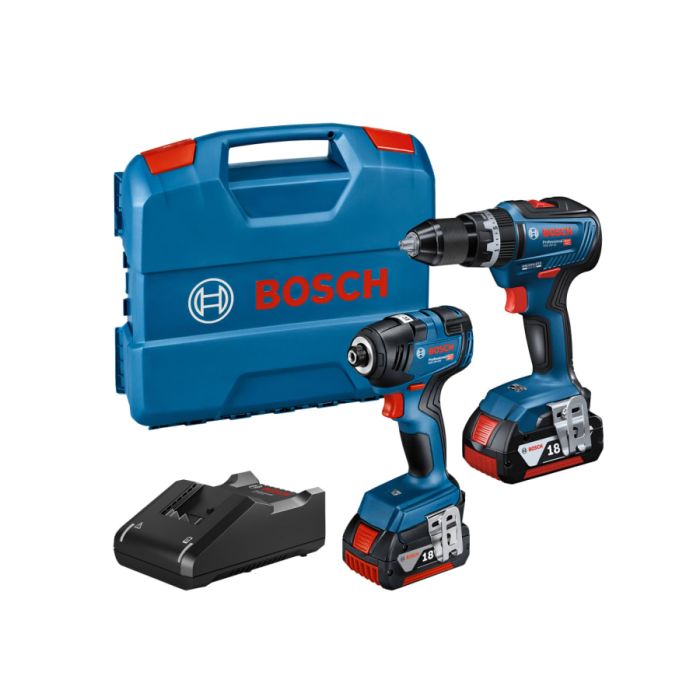 Bosch 06019J2171 18V Twin Pack with 2 × 4.0Ah Batteries