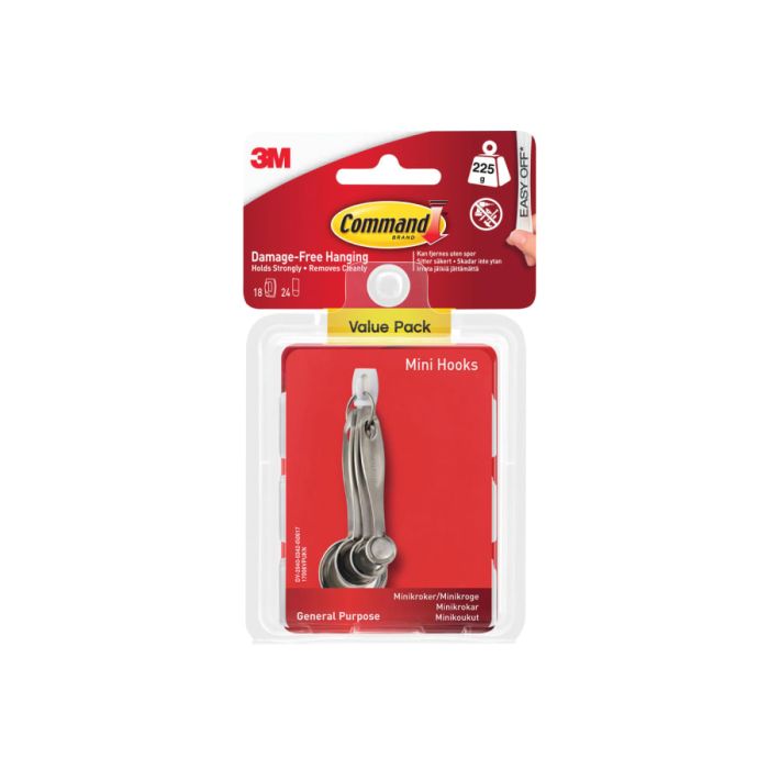 Command 1700618 Mini Hooks Value Pack