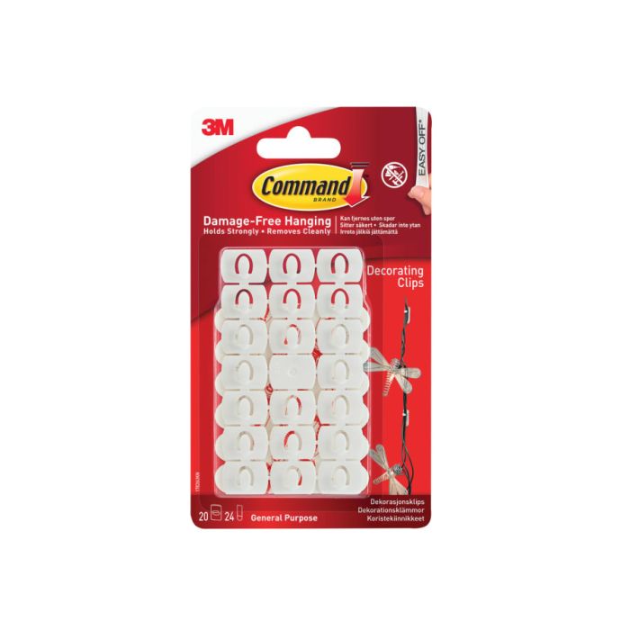 Command 17026 Decorating Clips Pack 20