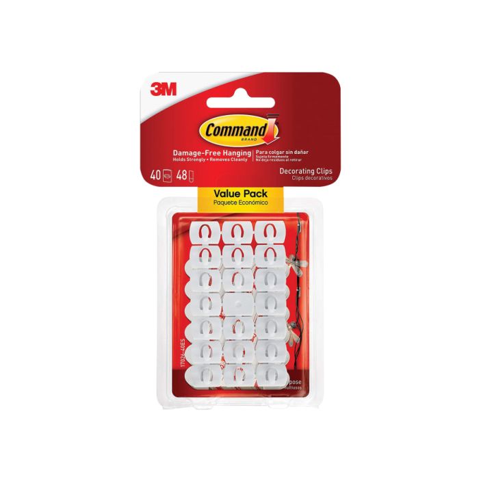 Command 17026VP Decorating Clips with 40 Pack