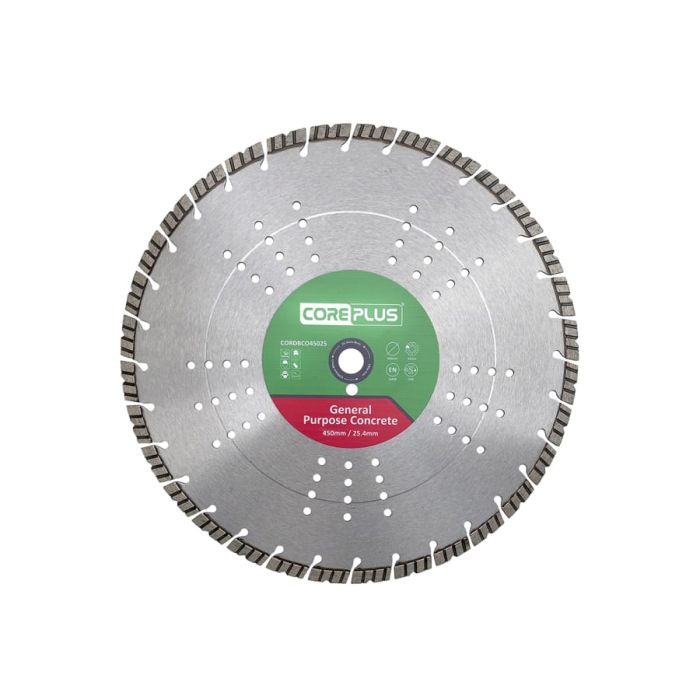 Coreplus CORDBCO45025 450 x 25mm General Purpose Concrete Diamond Blade
