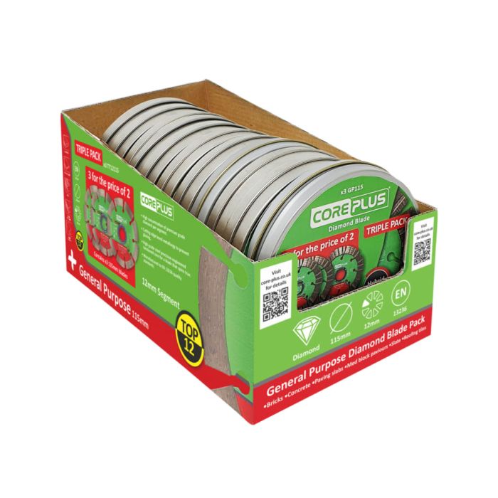 Coreplus CORDBT115CDU 125mm Cutting Disc with 10 Tins