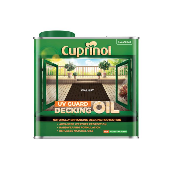 Cuprinol 5380729 UV Guard Decking Oil Walnut 2.5 Litre