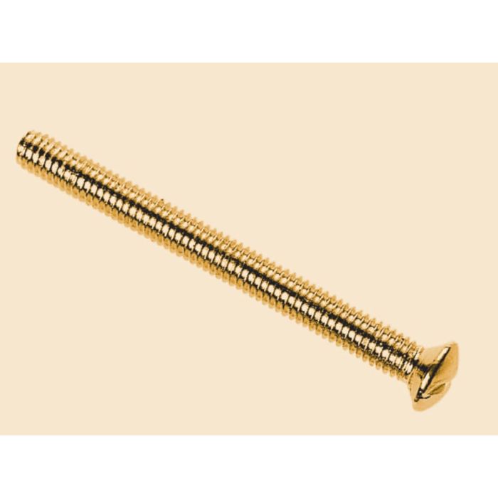 Dencon 1150B10NB Brass Switch/Socket Plate Screws 3.5 x 50mm Pack of 10