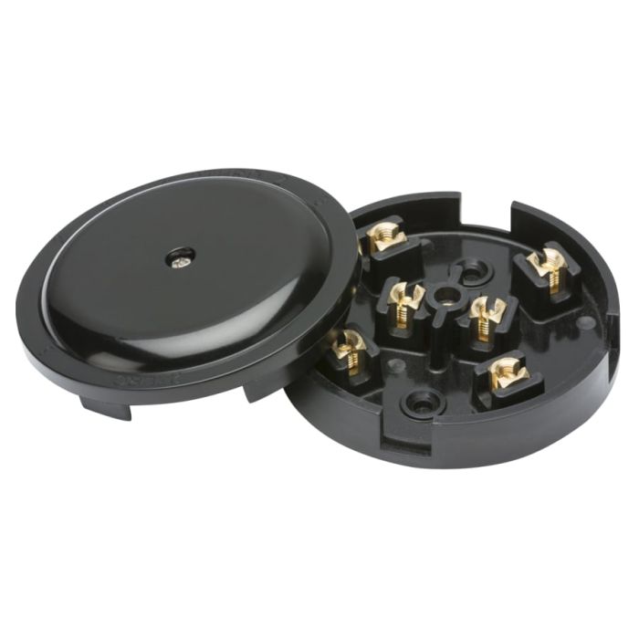 Dencon 4053BNB 20A 6-Terminal Junction Box Black