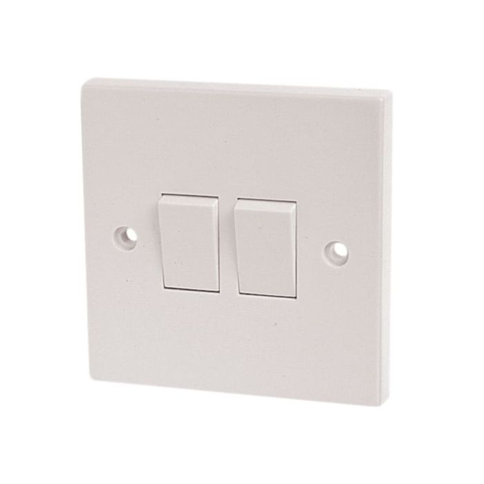 Dencon 4403NB 2-Gang 2-Way Light Switch 10A