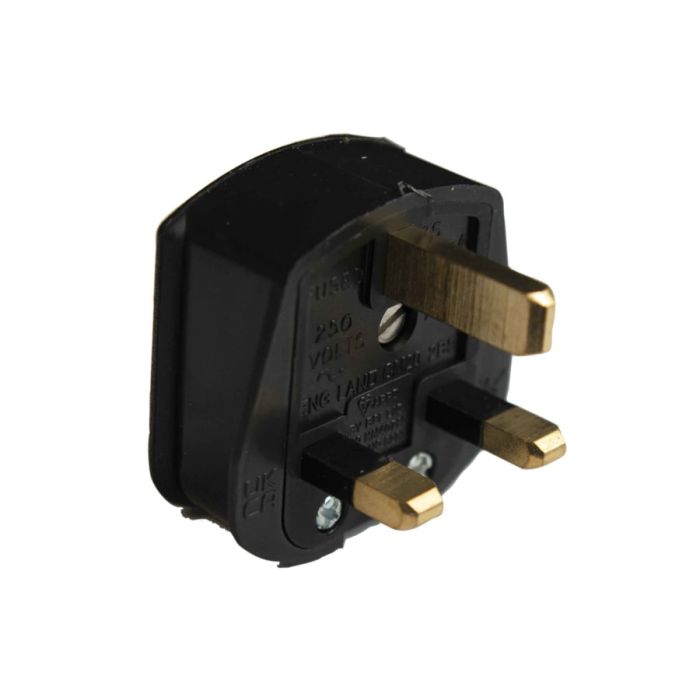 Dencon 6283BNB 13A 3 Pin Rubber Plug