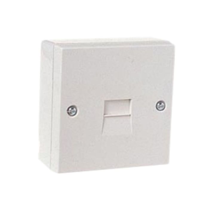 Dencon 7201 Telephone Socket 1 Way White