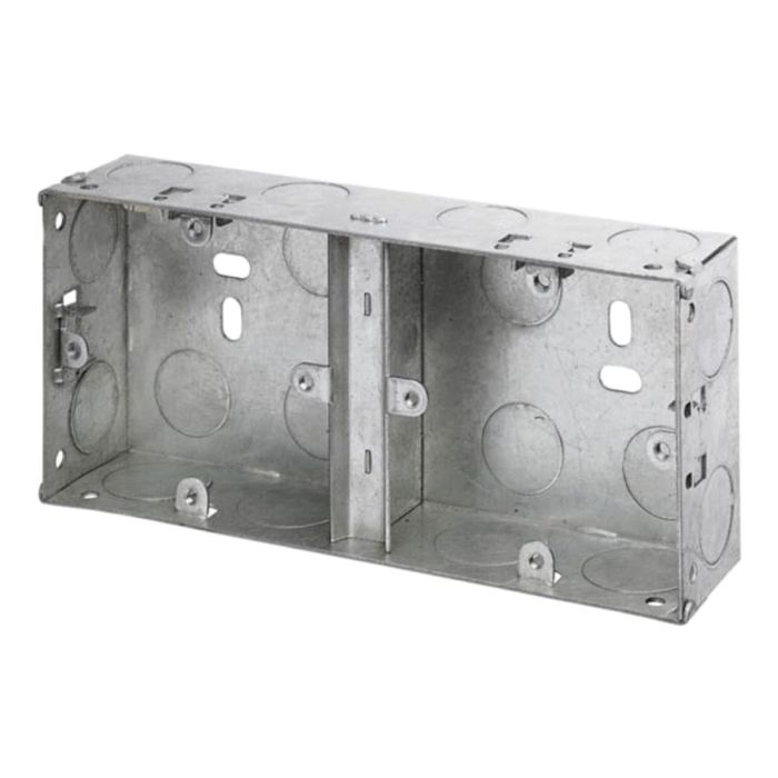 Dencon 8853NB Dual Metal Back Box 35mm