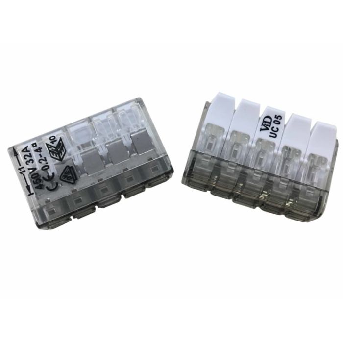 Dencon 9215NB 32A 5 Pole Compact Lever Connector