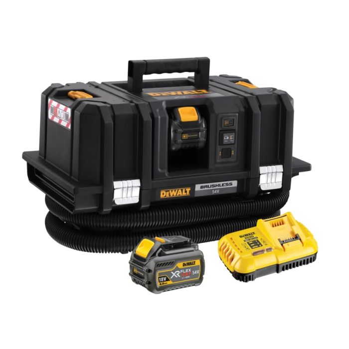 Dewalt Power Tools Dewalt DCV586MT2GB 54V XR FlexVolt Dust Extractor with 2 × 2.0Ah