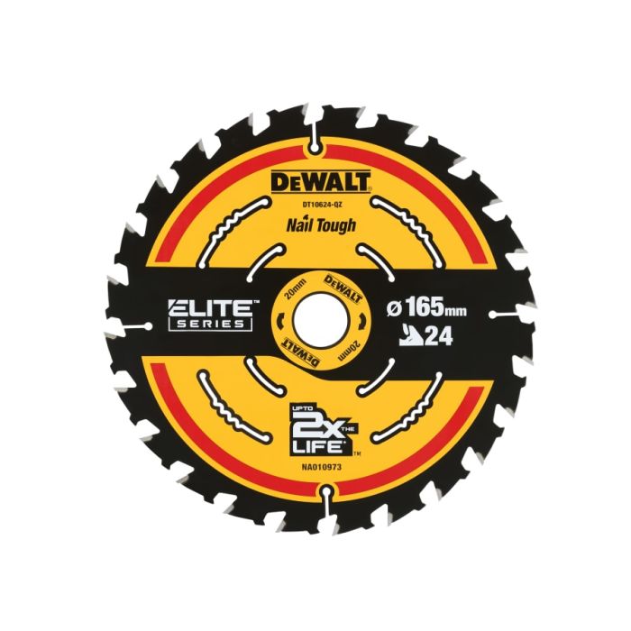 Dewalt DT10624 EXTREME Second Fix Circular Saw Blade 165 × 20mm × 24T