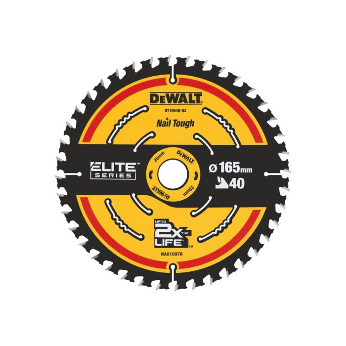 Dewalt DT10640QZ 165mm × 20mm × 40T Circular Saw Blade