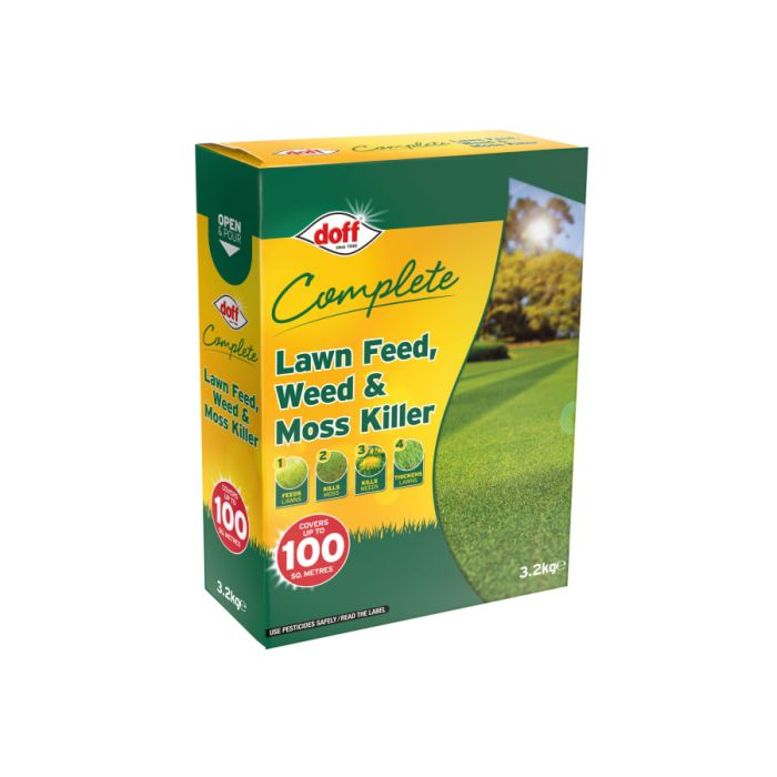 Doff FLMC20DOF Lawn Feed Weed & Moss Killer 3.2kg