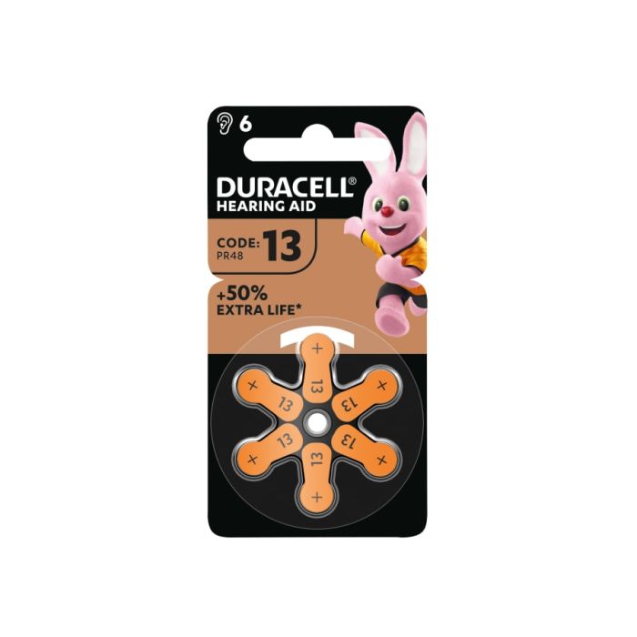 Duracell S492 Size 13 Hearing Aid Batteries 6 Pack