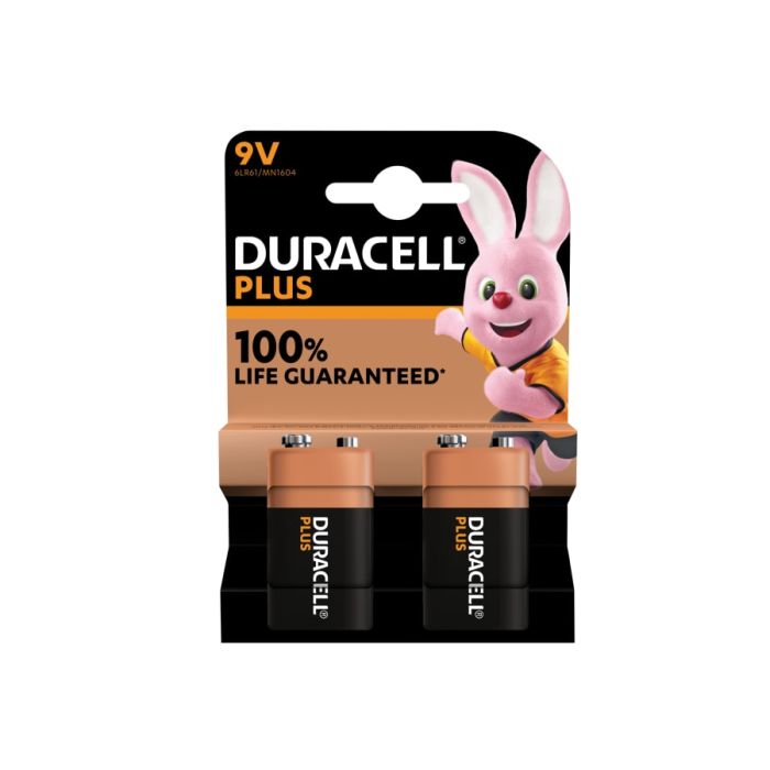 Duracell S18718 9V Batteries (Pack 2)