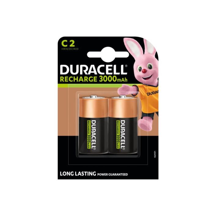 Duracell S3091 C Cell Rechargeable Batteries (Pack 2)
