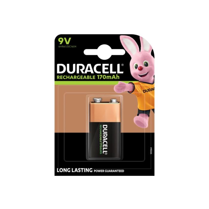 Duracell S3094 9V 170mAh Rechargeable Battery