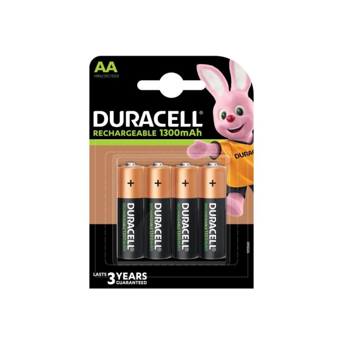 Duracell S6890 AA Rechargeable Batteries 1300mAh (Pack 4)