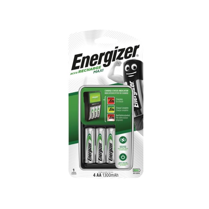 Energizer S5242 Accu Recharge Maxi Charger with 4 × AA Batteries