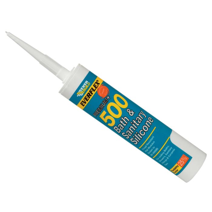 Everbuild Sika Everbuild 484840 290ml Bath & Sanitary Silicone Sealant Sandstone