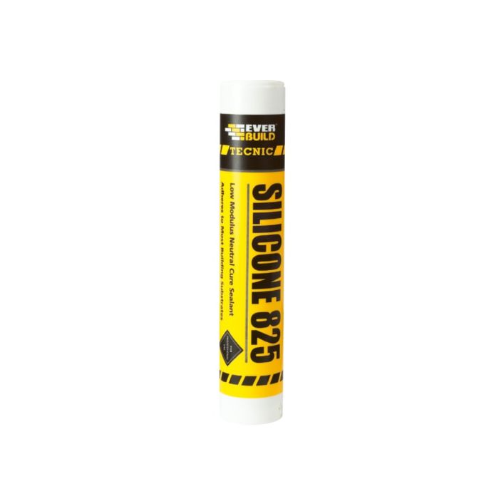 Everbuild Sika 467204 Tecnic Silicone 825 Black 380ml