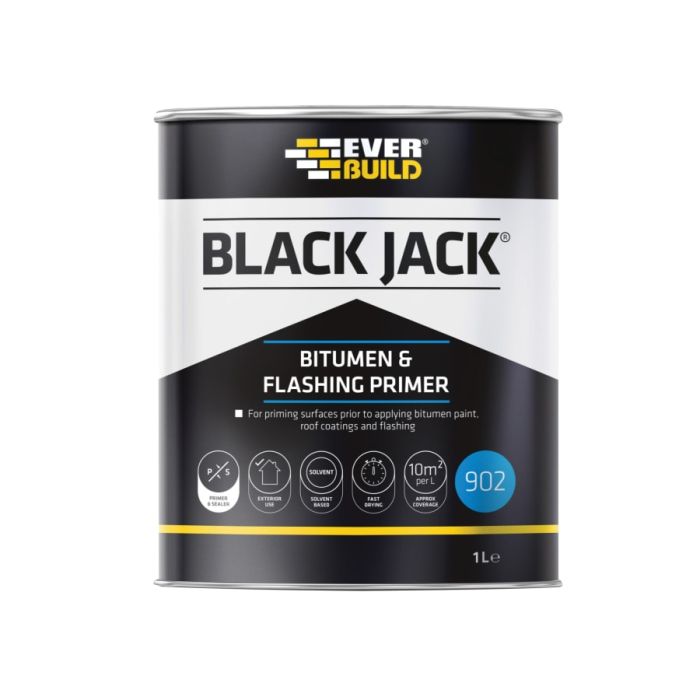 Everbuild Sika Everbuild 486984 Bitumen & Flashing Primer 1 Litre
