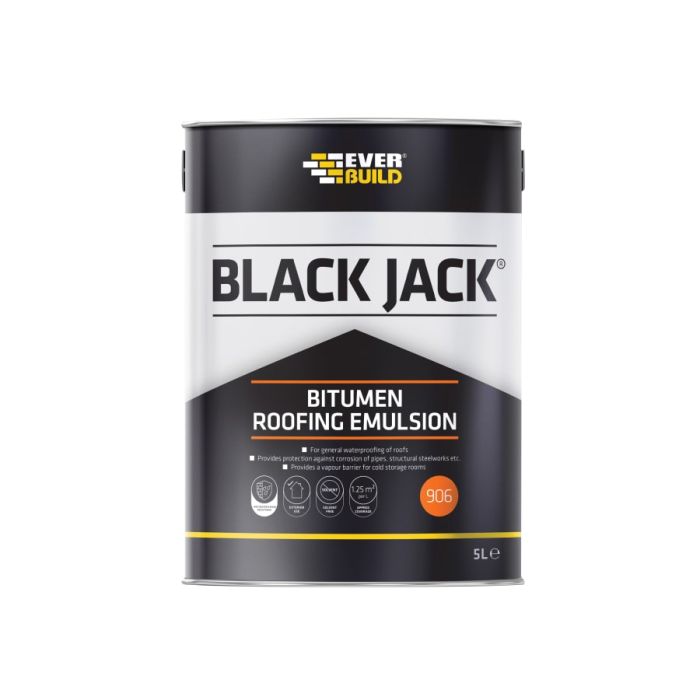 Everbuild Sika Everbuild 487001 Bitumen Roofing Emulsion 5 Litre