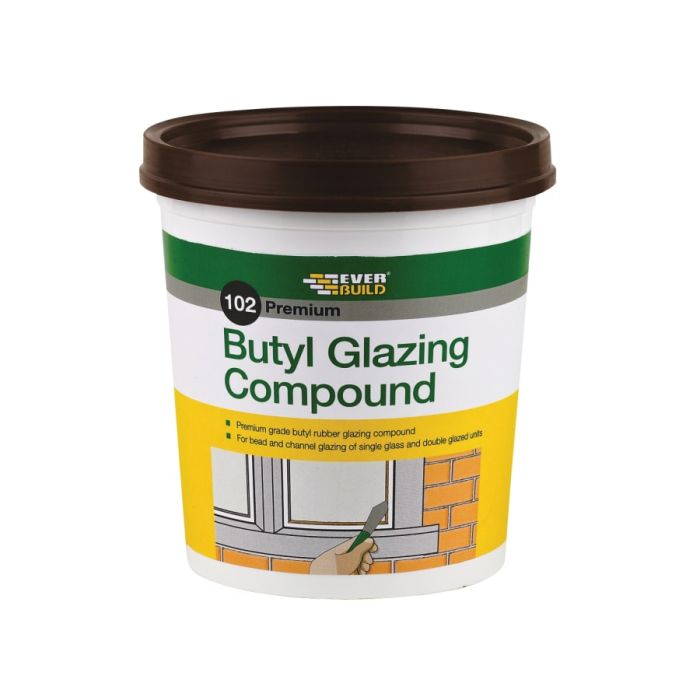 Everbuild Sika Everbuild 489029 2kg Butyl Glazing Compound Brown