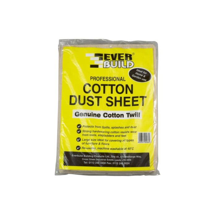 Everbuild Sika Everbuild 484993 Cotton Dust Sheet 3.6 x 2.7m